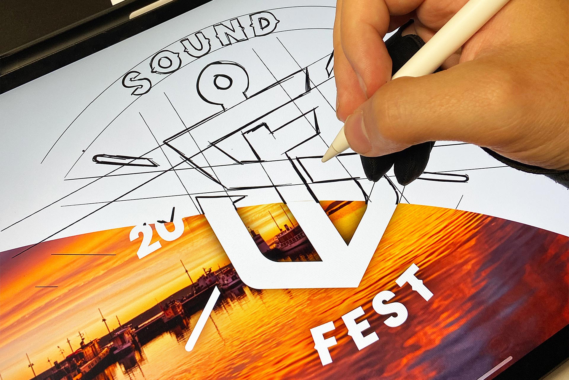 Soundfest logon piirtäminen