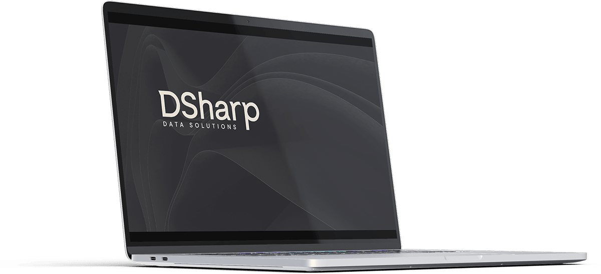 Dsharp powerpoint tietokoneen näytöllä