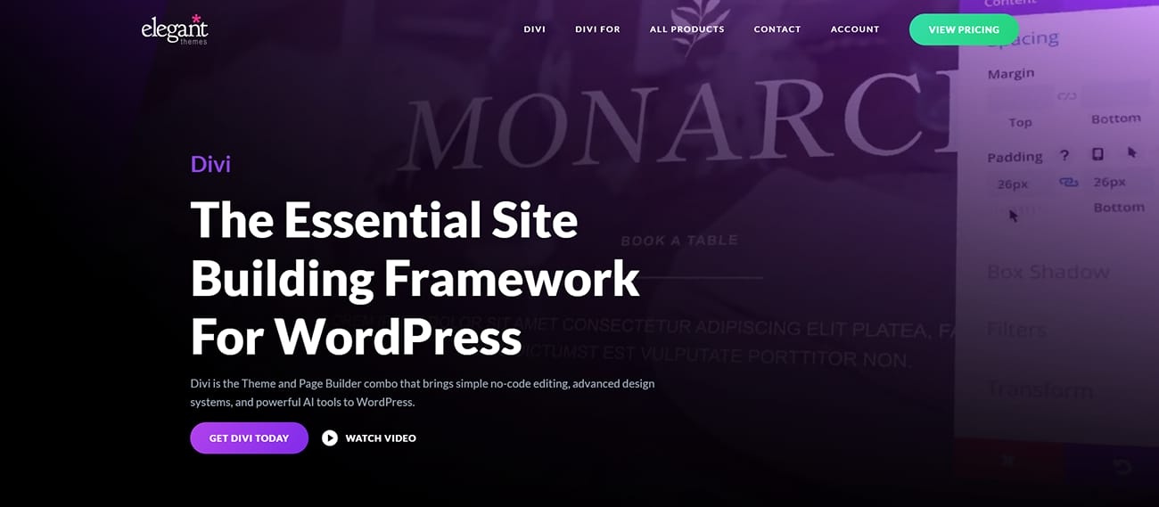Divi builder