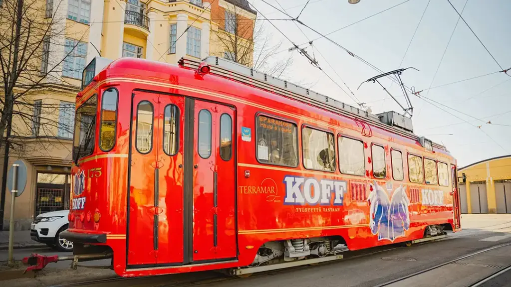 Kuva raitiovaunubupista